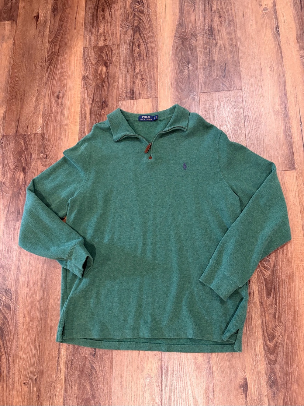 Polo by Ralph Lauren Forest Green Quarter-Zip Knit Pullover